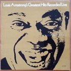 LOUIS ARMSTRONG Greatest Hits Recorded Live album cover