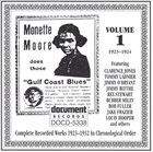 MONETTE MOORE Complete Recorded Works, Vol. 1 (1923-1924) album cover