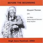 OLUYEMI THOMAS Before The Beginning album cover
