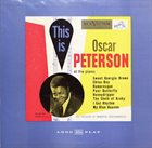 OSCAR PETERSON This Is Oscar Peterson At The Piano album cover