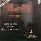 PACO DE LUCIA En Vivo Desde El Teatro Real album cover