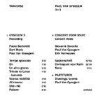 PAUL VAN GYSEGEM Paul Van Gysegem 3+3 : Traverse album cover