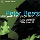 PETER BEETS New York Trio Page Two album cover