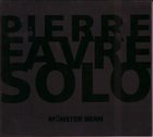 PIERRE FAVRE Solo album cover