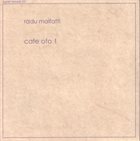 RADU MALFATTI Cafe Oto 1 album cover