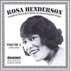 ROSA HENDERSON Complete Recorded Works, Vol. 4 (1926-1931) album cover