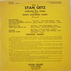 STAN GETZ Stan Getz And Swedish All Stars Featuring Bengt Hallberg ‎: Vol. 2 album cover