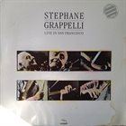 STÉPHANE GRAPPELLI Live In San Francisco album cover