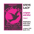 STEVE LACY Avignon And After Volume 1 album cover