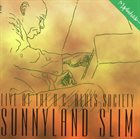 SUNNYLAND SLIM Live At The D.C. Blues Society album cover