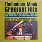 THELONIOUS MONK Greatest Hits album cover