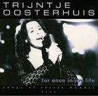 TRIJNTJE OOSTERHUIS (AKA TRAINCHA) For Once In My Life - Songs Of Stevie Wonder - Live album cover