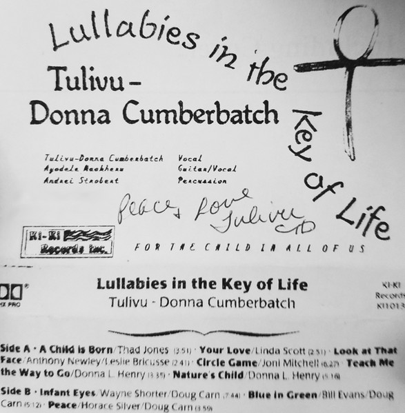 TULIVU-DONNA CUMBERBATCH - Lullabies In The Key Of Life cover 