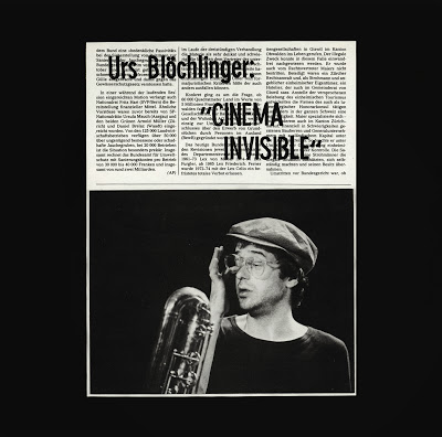URS BLÖCHLINGER - Cinéma Invisible cover 
