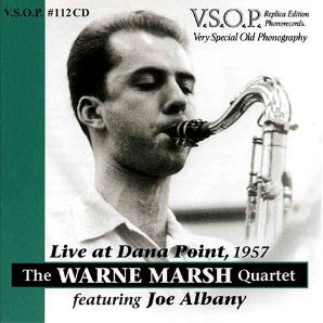 WARNE MARSH - Live at Dana Point 1957 cover 