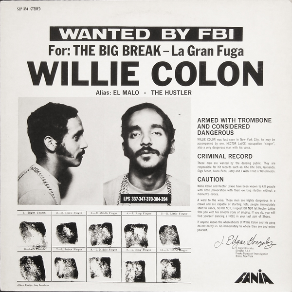 WILLIE COLÓN - La Gran Fuga/The Big Break cover 