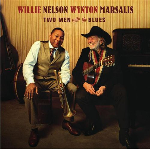 WILLIE NELSON - Willie Nelson & Wynton Marsalis ‎: Two Men With The Blues cover 