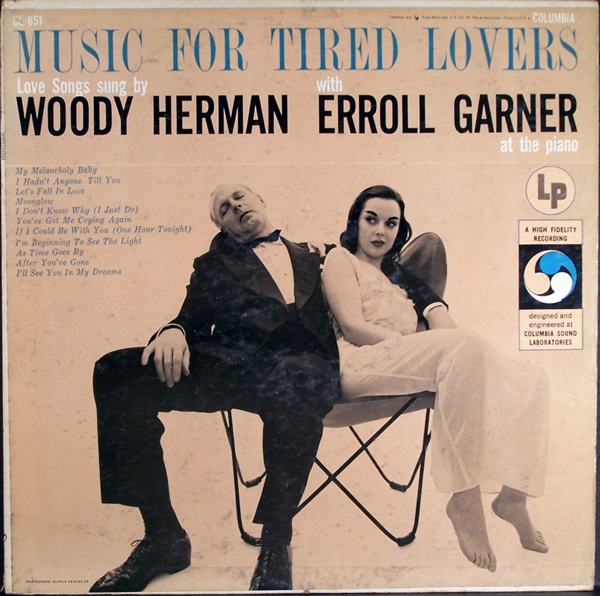 WOODY HERMAN - Woody Herman With Erroll Garner : Music For Tired Lovers cover 