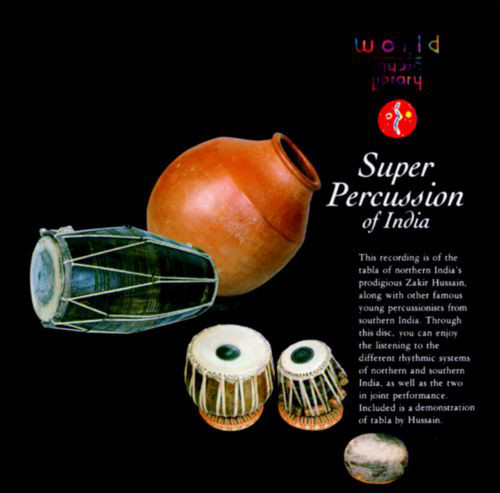 ZAKIR HUSSAIN - Zakir Hussain, Vikku Vinayakram : Super Percussion Of India cover 